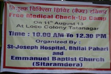 8. září (Mobilní klinika, Jamshedpur)